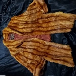 vintage red fox fur stole